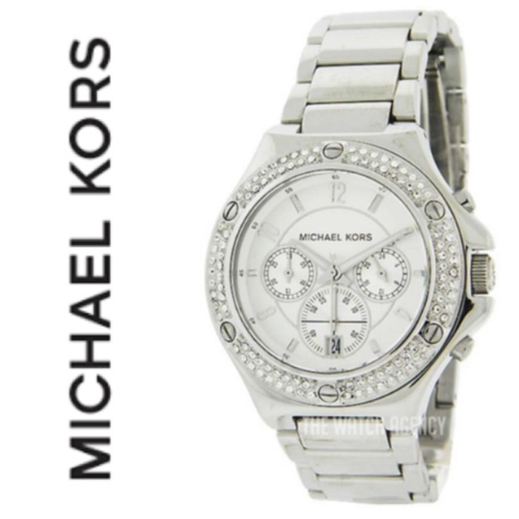 Michael Kors Rocktop Chronograph Silver-tone Ladies Watch